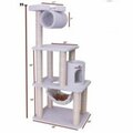 Majestic Pet 62 in. Bungalow Sherpa Cat Tree 788995780050